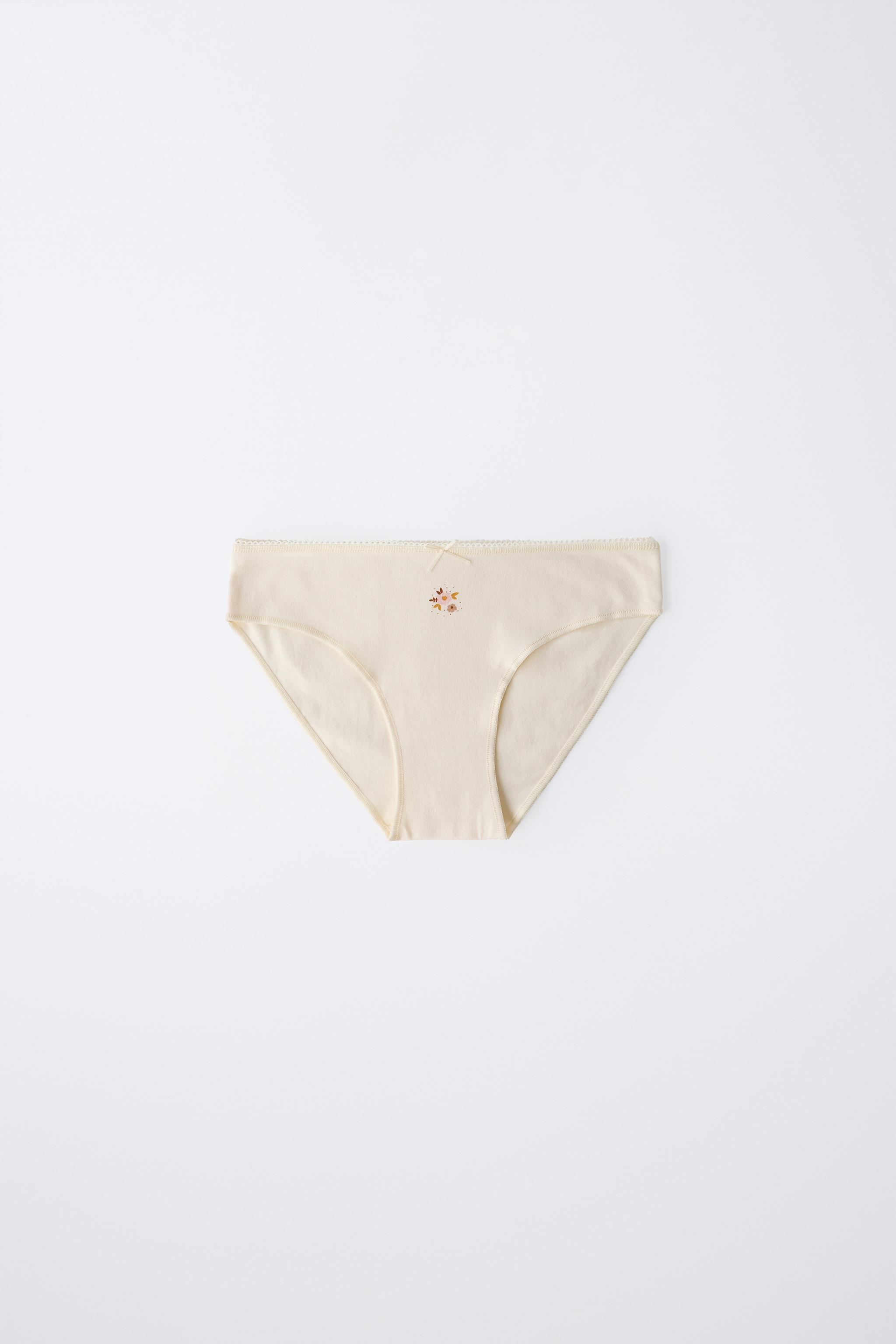 AGES 6-14 / SIX-PACK OF FLOWER PRINT UNDERWEAR